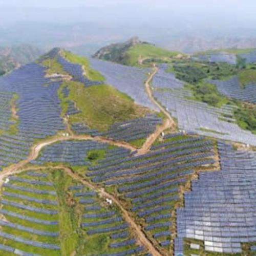 Zhangjiakou huailai county 60 MW mountain photovoltaic project